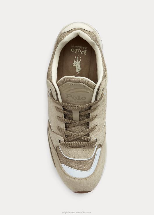 tenis trackster 200 hombres caqui paja Ralph Lauren 2XR2V1961