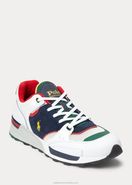 tenis trackster 200 hombres naval Blanca Ralph Lauren 2XR2V1959