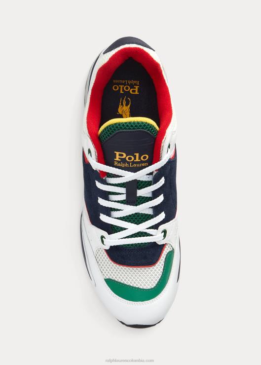 tenis trackster 200 hombres naval Blanca Ralph Lauren 2XR2V1959