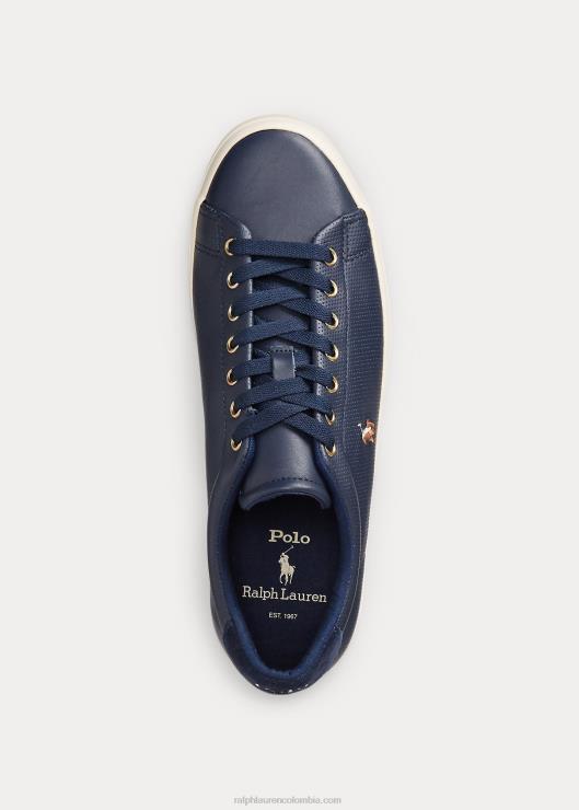 zapatilla de cuero de madera larga hombres Marina de Newport Ralph Lauren 2XR2V2018