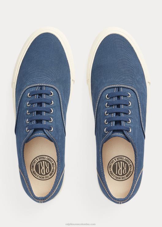 zapatilla de lona hombres azul real Ralph Lauren 2XR2V1954