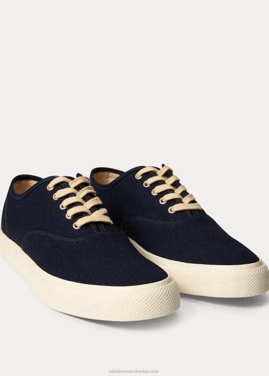 zapatilla de lona hombres índigo Ralph Lauren 2XR2V1952