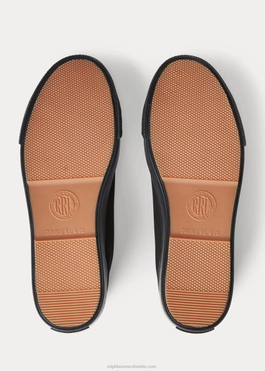 zapatilla de lona hombres negro Ralph Lauren 2XR2V1956