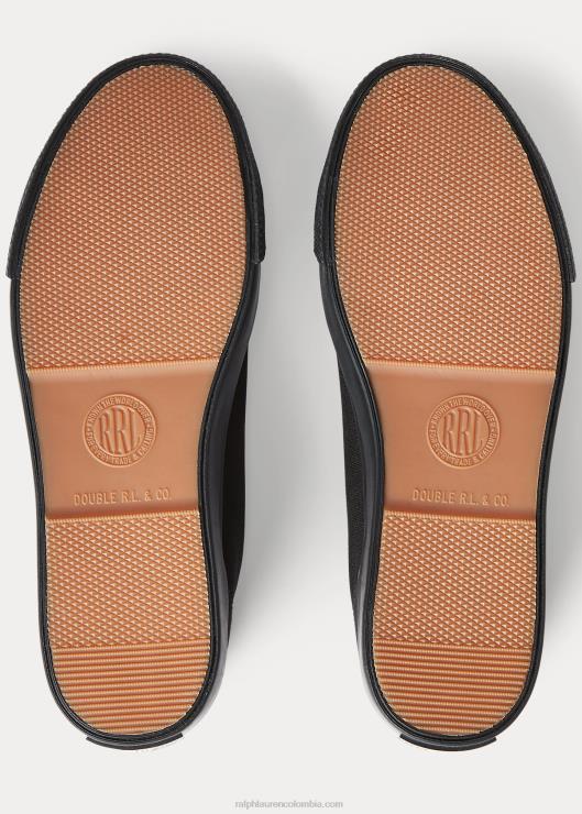 zapatilla de lona hombres negro Ralph Lauren 2XR2V1956