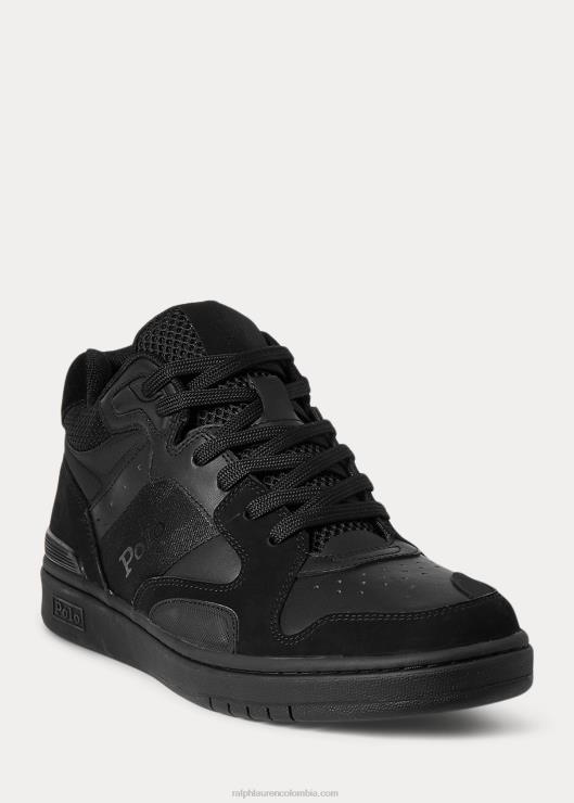 zapatillas Court Mid Pro hombres negro Ralph Lauren 2XR2V2194