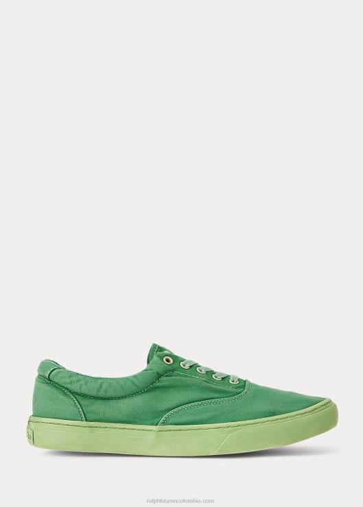 zapatillas de lona keaton hombres verde primario Ralph Lauren 2XR2V2033