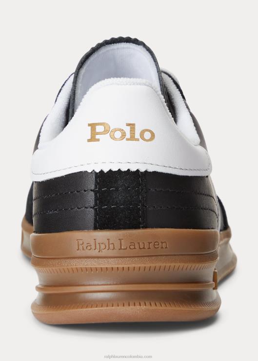 zapatillas heritage aera de ante y piel hombres negro Ralph Lauren 2XR2V8727