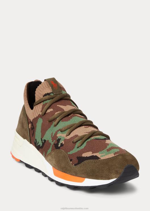zapatillas trackster 200ii tejidas hombres camuflaje Ralph Lauren 2XR2V1962