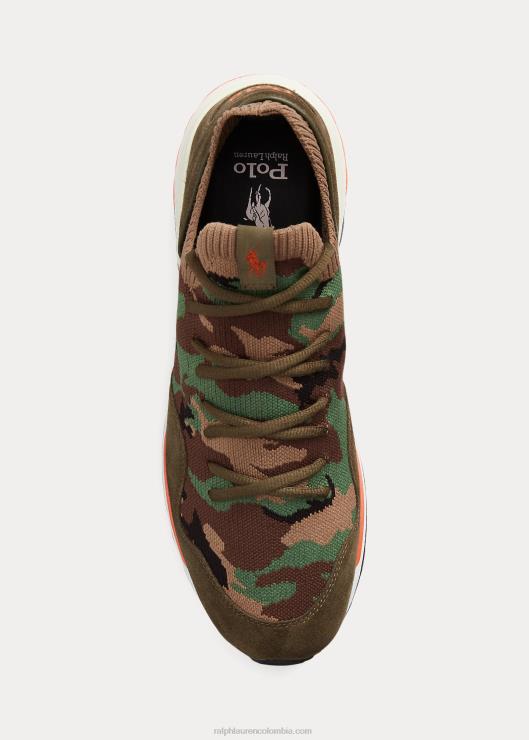zapatillas trackster 200ii tejidas hombres camuflaje Ralph Lauren 2XR2V1962