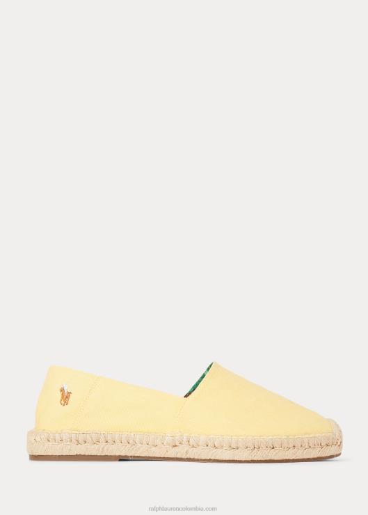 alpargata de lona lavada cevio hombres maíz amarillo Ralph Lauren 2XR2V2072