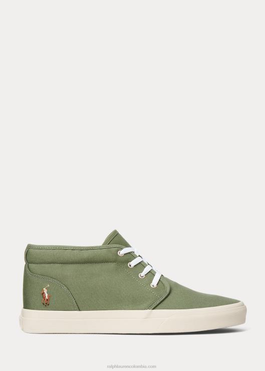 chukka de lona keaton hombres carga verde Ralph Lauren 2XR2V2040