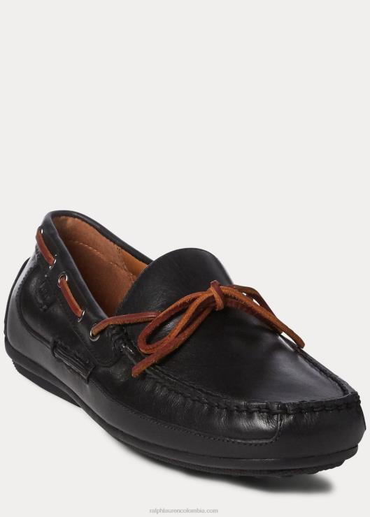 conductor de cuero roberts hombres negro Ralph Lauren 2XR2V2083