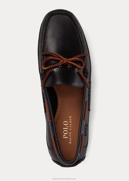 conductor de cuero roberts hombres negro Ralph Lauren 2XR2V2083