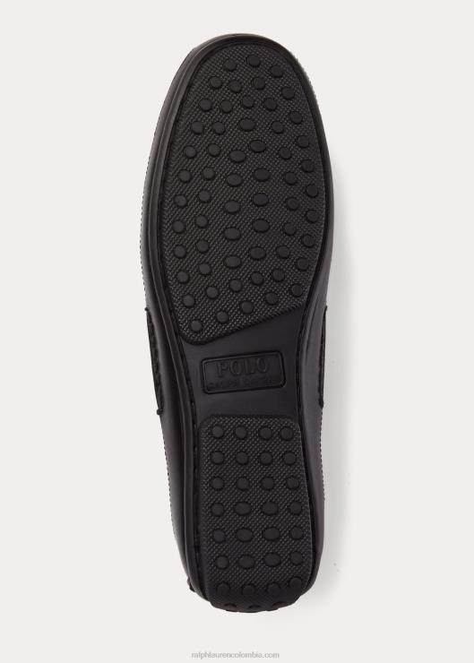 conductor de cuero roberts hombres negro Ralph Lauren 2XR2V2083
