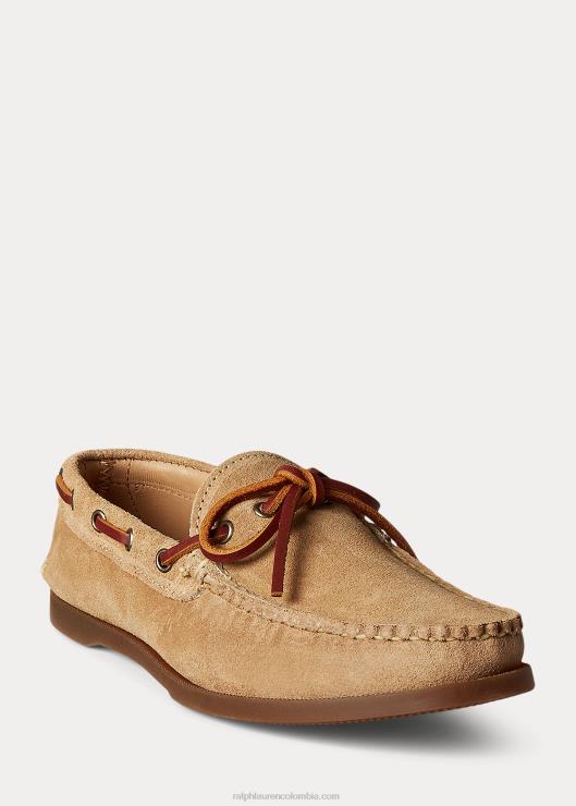 mocasín camp de ante hombres arena del desierto Ralph Lauren 2XR2V2086