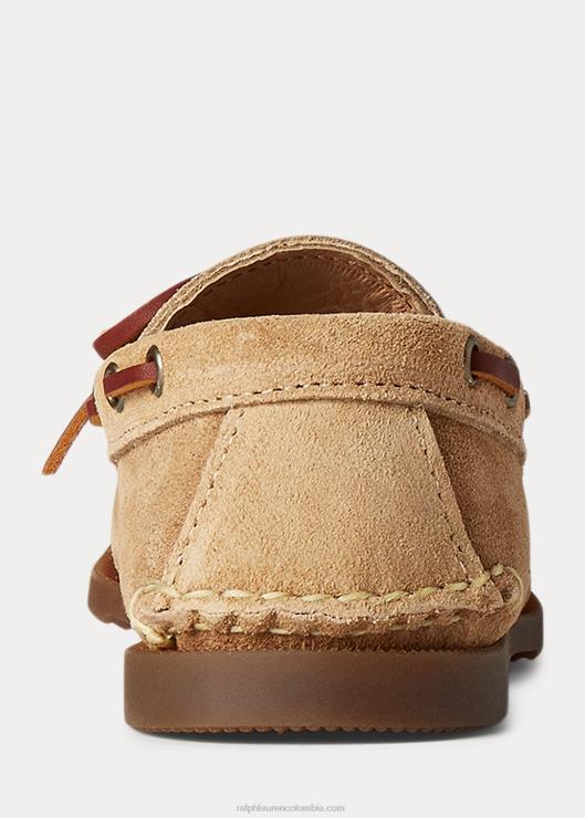 mocasín camp de ante hombres arena del desierto Ralph Lauren 2XR2V2086