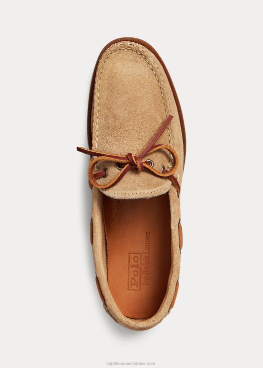 mocasín camp de ante hombres arena del desierto Ralph Lauren 2XR2V2086