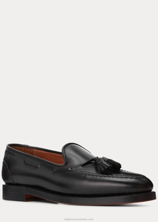 mocasines de piel de becerro hombres negro Ralph Lauren 2XR2V2088