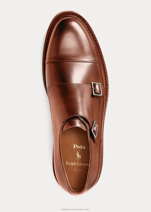zapato asher con hebilla hombres rojizo pálido Ralph Lauren 2XR2V2108