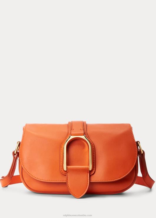 bolsa de hombro Weington de piel de becerro mujer clementina Ralph Lauren 2XR2V5276