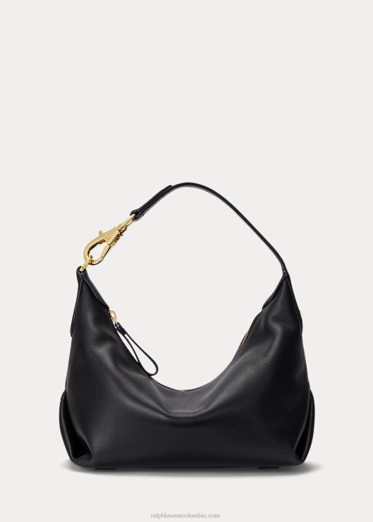 bolso de hombro kassie pequeño de piel mujer negro Ralph Lauren 2XR2V5388