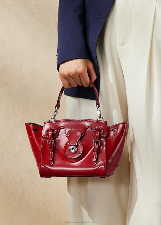 piel de becerro suave ricky 18 mujer color rojo oscuro Ralph Lauren 2XR2V5328