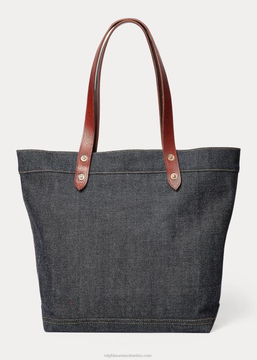 bolso de mezclilla mujer índigo Ralph Lauren 2XR2V5151