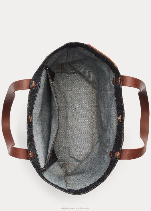 bolso de mezclilla mujer índigo Ralph Lauren 2XR2V5151