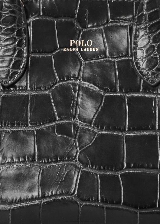 bolso shopper Bellport mini con relieve mujer negro Ralph Lauren 2XR2V5208