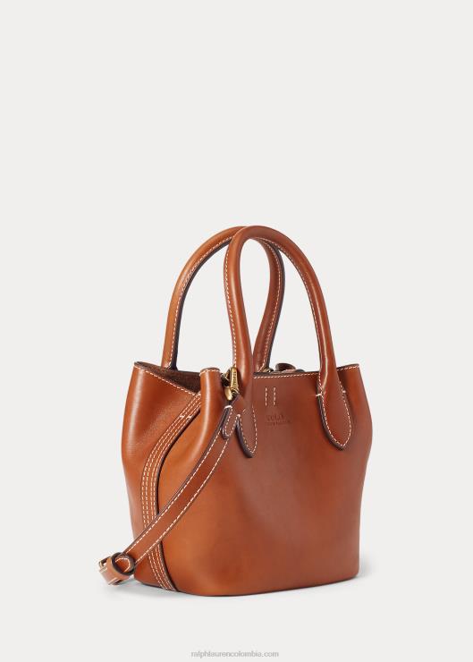 bolso shopper Bellport mini de piel mujer Cuoio Ralph Lauren 2XR2V5205