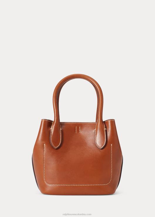 bolso shopper Bellport mini de piel mujer Cuoio Ralph Lauren 2XR2V5205