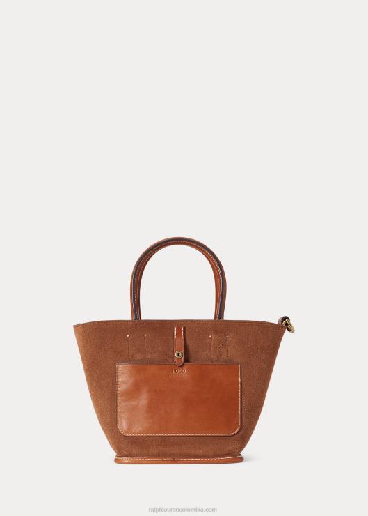 bolso shopper Bellport mini de piel mujer Cuoio Ralph Lauren 2XR2V5205