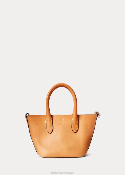 bolso shopper Bellport mini de piel mujer natural Ralph Lauren 2XR2V5206