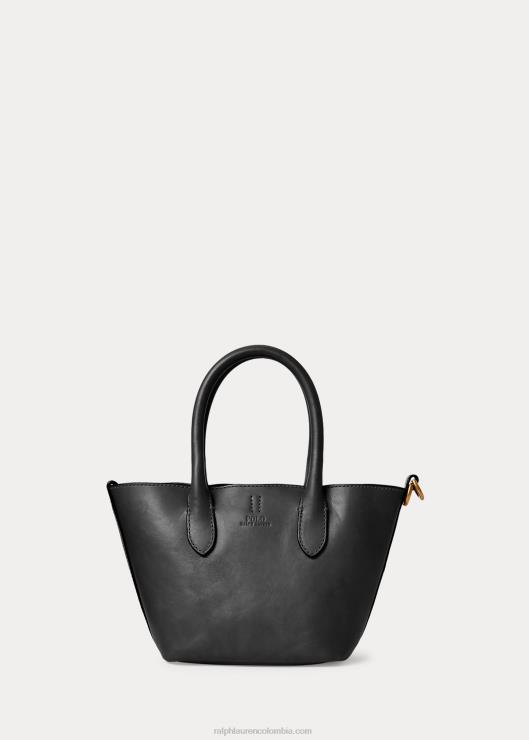 bolso shopper Bellport mini de piel mujer negro Ralph Lauren 2XR2V5207