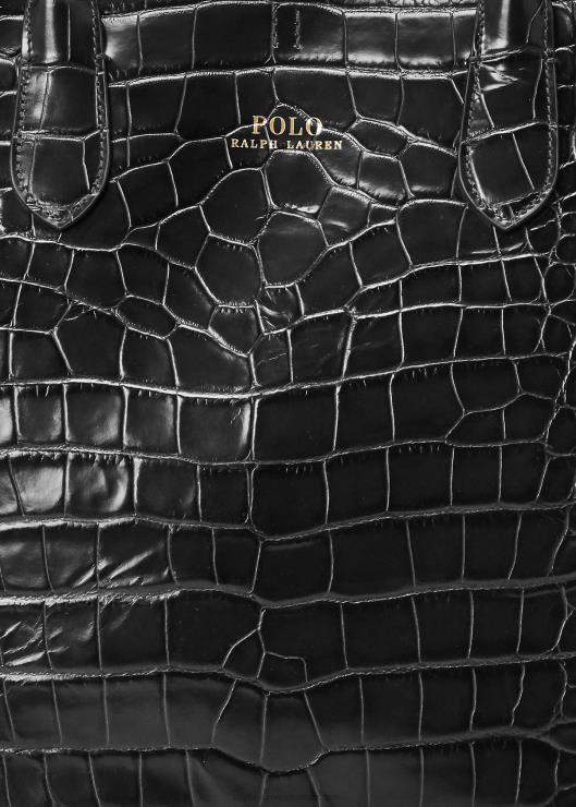 bolso shopper con campana grande en relieve mujer negro Ralph Lauren 2XR2V5225