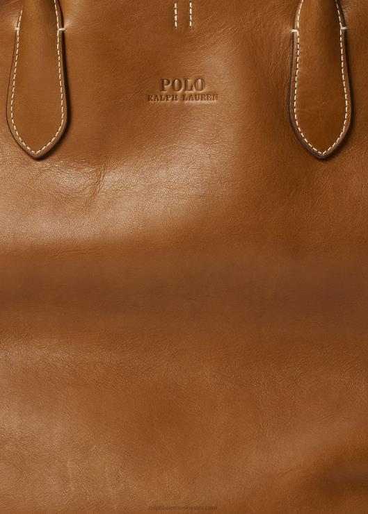 bolso tote Bellport grande de piel mujer Cuoio Ralph Lauren 2XR2V5221