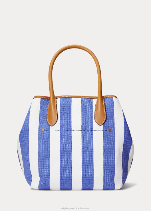 bolso tote Bellport mediano reversible de lona mujer marina real/marina de newport Ralph Lauren 2XR2V5194