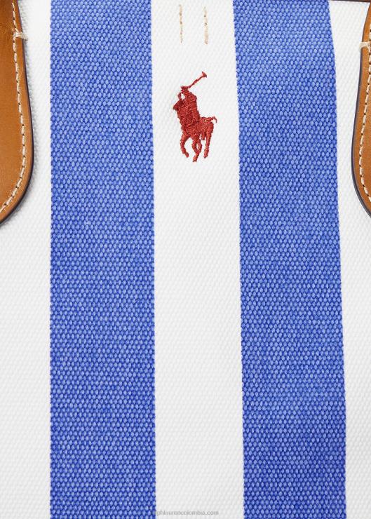 bolso tote Bellport mediano reversible de lona mujer marina real/marina de newport Ralph Lauren 2XR2V5194