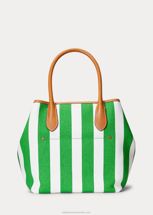 bolso tote Bellport mediano reversible de lona mujer perenne/amarillo pez luna Ralph Lauren 2XR2V5195
