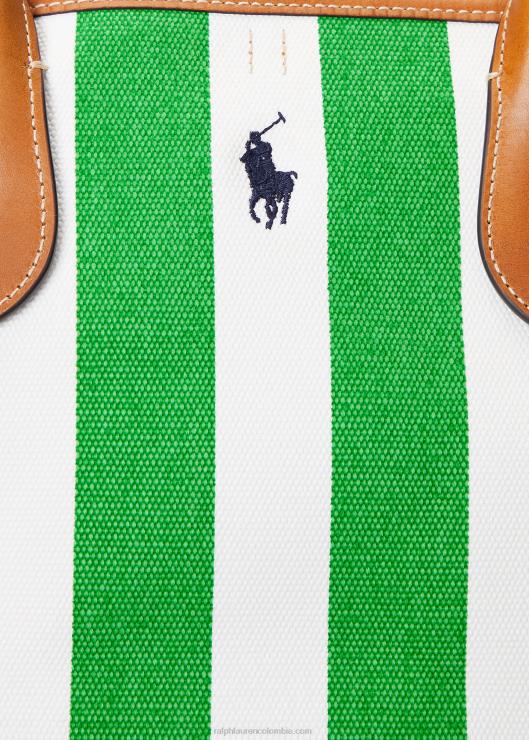 bolso tote Bellport mediano reversible de lona mujer perenne/amarillo pez luna Ralph Lauren 2XR2V5195