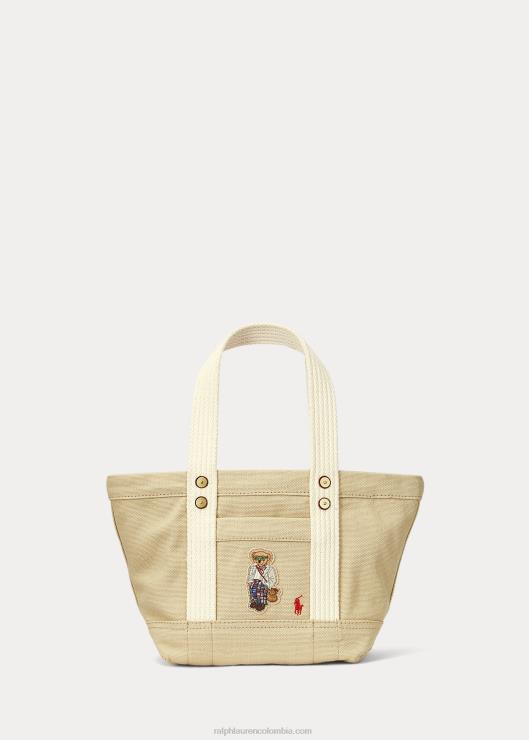 bolso tote minipolo de lona mujerRalph Lauren 2XR2V5241