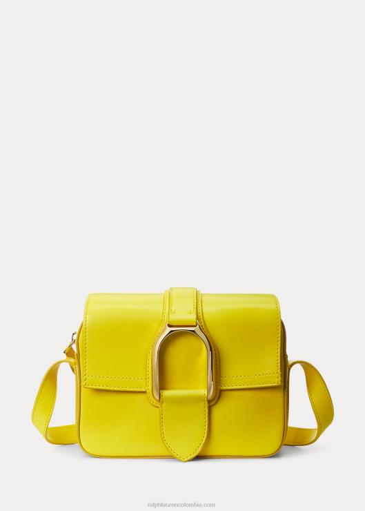bandolera Welington de piel de becerro mujer amarillo canario Ralph Lauren 2XR2V5263