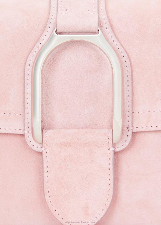 bolsa crossbody Welington de ante de becerro mujer ballet rosa Ralph Lauren 2XR2V5140