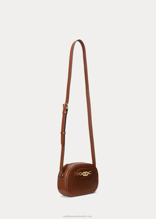 bolsa crossbody jordynn mediana de piel mujer broncearse Ralph Lauren 2XR2V5384
