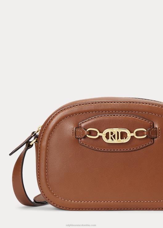 bolsa crossbody jordynn mediana de piel mujer broncearse Ralph Lauren 2XR2V5384