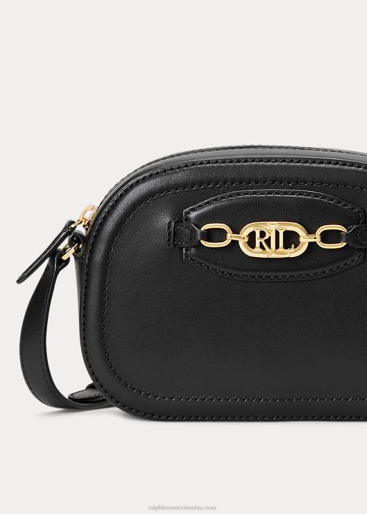 bolsa crossbody jordynn mediana de piel mujer negro Ralph Lauren 2XR2V5383