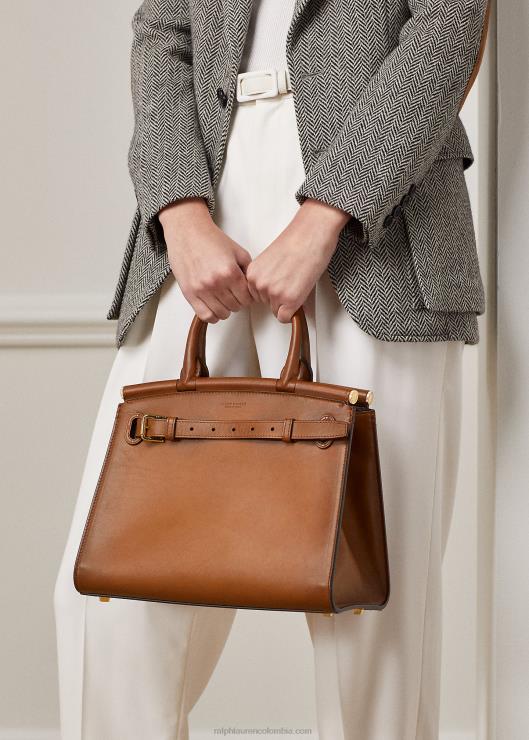 bolso de mano mediano rl50 bruñido mujerRalph Lauren 2XR2V5298