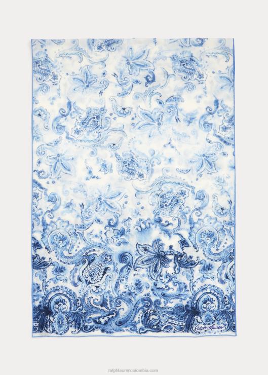 bufanda de pashmina con motivo de cachemira mujerRalph Lauren 2XR2V5479