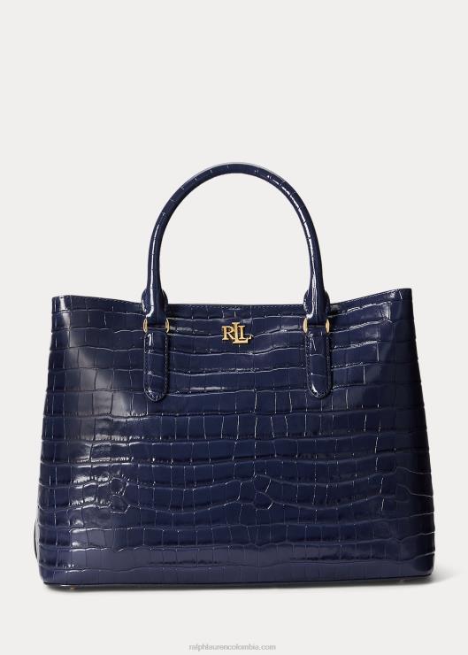 bolso satchel marcy grande de piel repujada mujerRalph Lauren 2XR2V5357