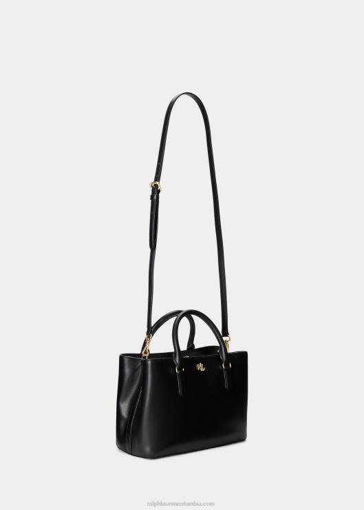 bolso satchel marcy pequeño de piel mujer negro Ralph Lauren 2XR2V5355